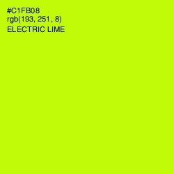 #C1FB08 - Electric Lime Color Image
