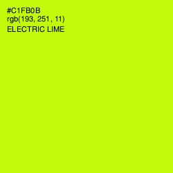 #C1FB0B - Electric Lime Color Image