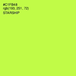 #C1FB48 - Starship Color Image