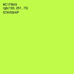 #C1FB49 - Starship Color Image