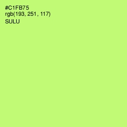 #C1FB75 - Sulu Color Image