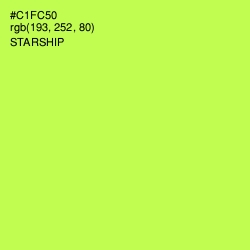 #C1FC50 - Starship Color Image