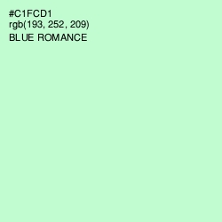 #C1FCD1 - Blue Romance Color Image