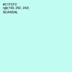 #C1FCF2 - Scandal Color Image