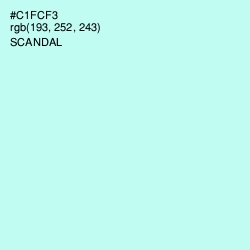 #C1FCF3 - Scandal Color Image