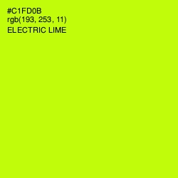 #C1FD0B - Electric Lime Color Image