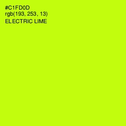 #C1FD0D - Electric Lime Color Image