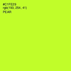 #C1FE29 - Pear Color Image