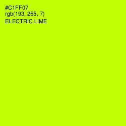 #C1FF07 - Electric Lime Color Image