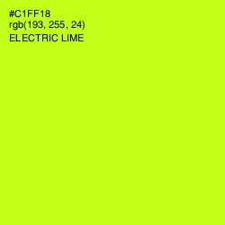 #C1FF18 - Electric Lime Color Image