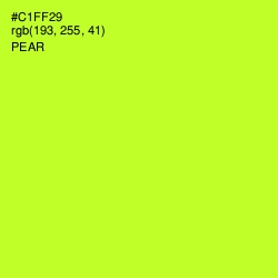 #C1FF29 - Pear Color Image