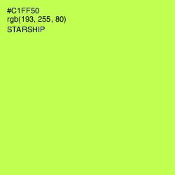 #C1FF50 - Starship Color Image