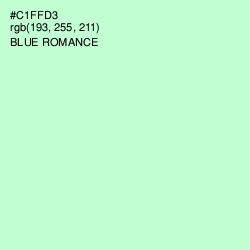 #C1FFD3 - Blue Romance Color Image