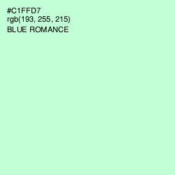 #C1FFD7 - Blue Romance Color Image