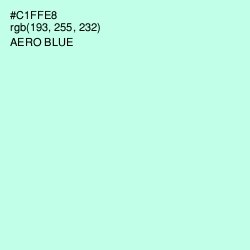 #C1FFE8 - Aero Blue Color Image