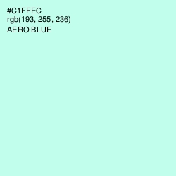 #C1FFEC - Aero Blue Color Image
