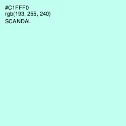 #C1FFF0 - Scandal Color Image