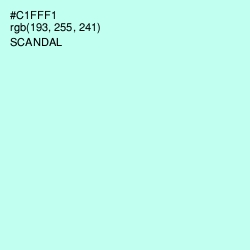 #C1FFF1 - Scandal Color Image