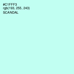 #C1FFF3 - Scandal Color Image