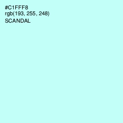 #C1FFF8 - Scandal Color Image