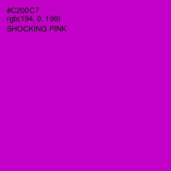 #C200C7 - Shocking Pink Color Image