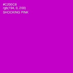 #C200C8 - Shocking Pink Color Image