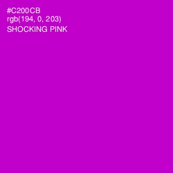 #C200CB - Shocking Pink Color Image