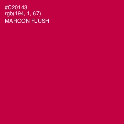 #C20143 - Maroon Flush Color Image