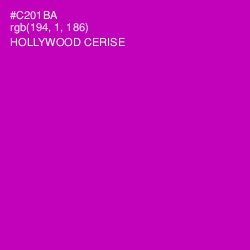 #C201BA - Hollywood Cerise Color Image