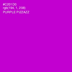 #C201D0 - Purple Pizzazz Color Image