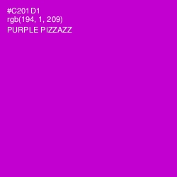 #C201D1 - Purple Pizzazz Color Image