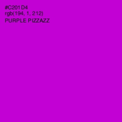 #C201D4 - Purple Pizzazz Color Image