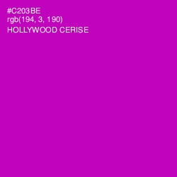 #C203BE - Hollywood Cerise Color Image