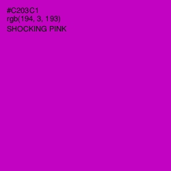 #C203C1 - Shocking Pink Color Image