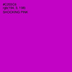 #C203C6 - Shocking Pink Color Image