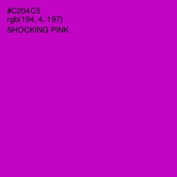 #C204C5 - Shocking Pink Color Image