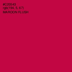 #C20543 - Maroon Flush Color Image