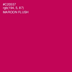 #C20557 - Maroon Flush Color Image