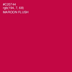 #C20744 - Maroon Flush Color Image
