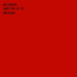 #C20800 - Monza Color Image