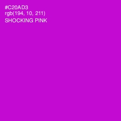 #C20AD3 - Shocking Pink Color Image