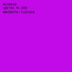 #C20AE9 - Magenta / Fuchsia Color Image