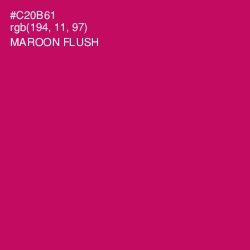 #C20B61 - Maroon Flush Color Image