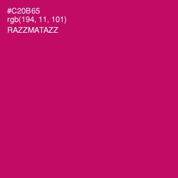 #C20B65 - Razzmatazz Color Image