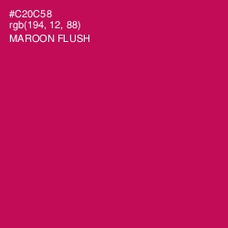 #C20C58 - Maroon Flush Color Image