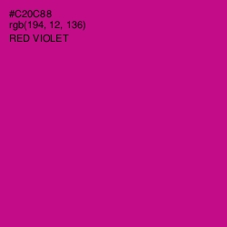 #C20C88 - Red Violet Color Image