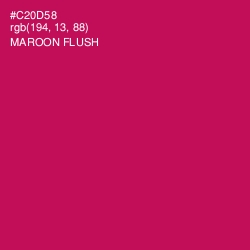 #C20D58 - Maroon Flush Color Image