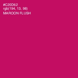 #C20D62 - Maroon Flush Color Image