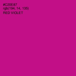 #C20E87 - Red Violet Color Image