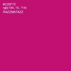 #C20F72 - Razzmatazz Color Image